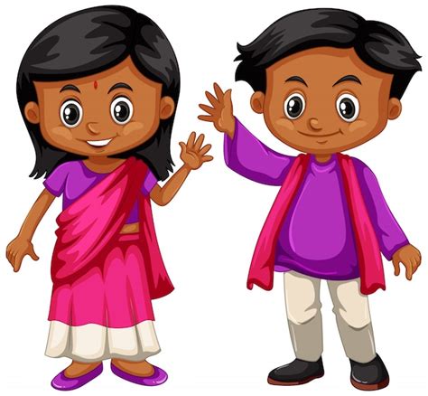 indian girl and boy